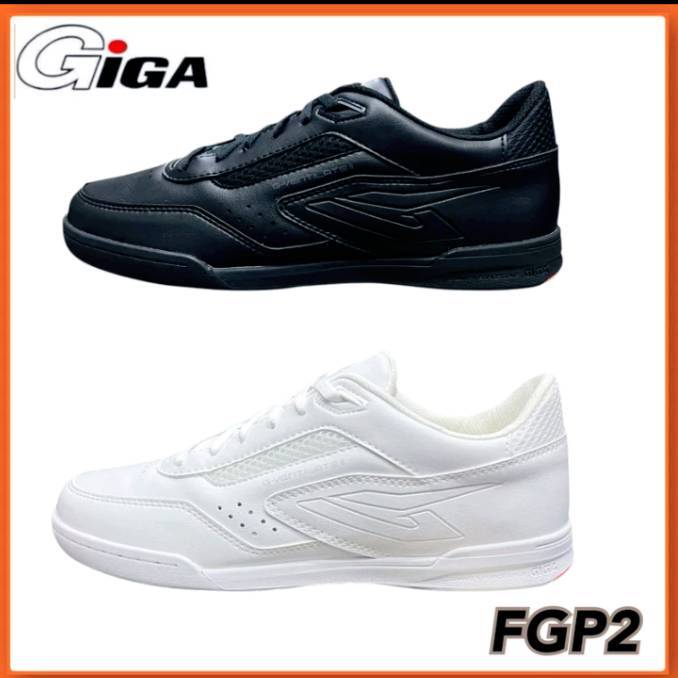 (GIGAลิขสิทธิ์💯) รุ่น FGP2 รองเท้าฟุตซอล ขาวล้วน/ดำล้วน นักเรียน นักศึกษา ครู อาจารย์ ราชการ