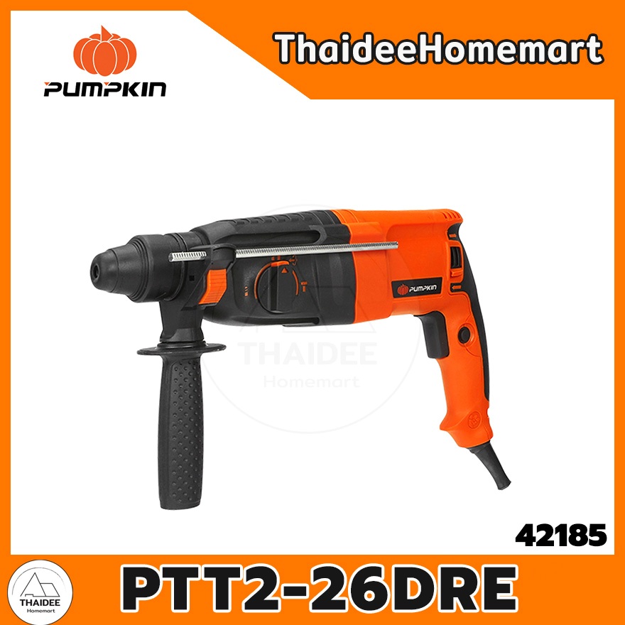PUMPKIN สว่านโรตารี่ 26 มม. 3 ระบบ รุ่น PTT2-26DRE (42185) (800W) รับประกันศูนย์ 6 เดือน
