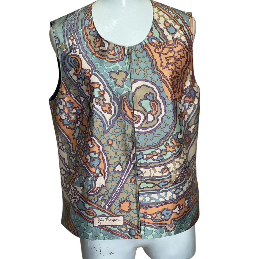 ❤️Jim Thompson vest คอกลม