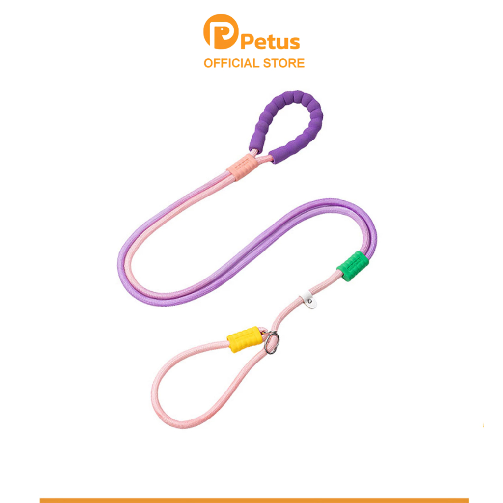 Petus สายจูงหมา สายจูงสุนัขเชือกไนลอน แบบสวมคอ สามารถปรับประดับได้ ความยาว 1.5 เมตร Dog Vest