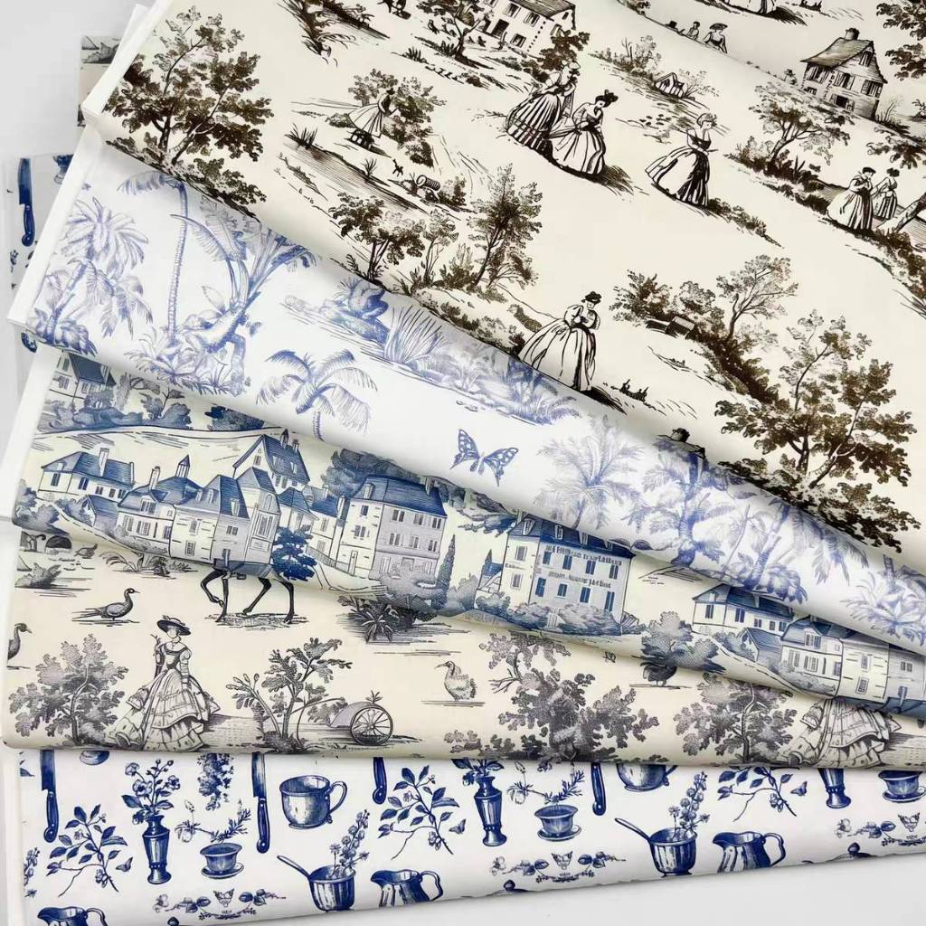 Preorder-ผ้าคอตตอน_พิมพ์Digital หน้ากว้าง145ซม. คอตตอน100% ผ้าเมตร ผ้านำเข้า