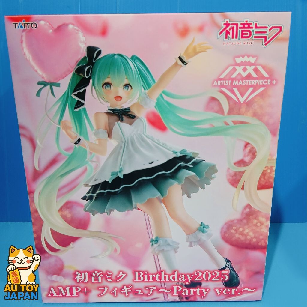 Hatsune Miku Birthday 2025 AMP+ Figure Party ver.  ลิขสิทธิ์แท้  มือ  1  นำเข้าจากญี่ปุ่น