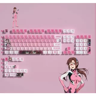 คีย์แคปพุดดิ้ง ลายการ์ตูนน่ารัก ลายคมชัดสวย 129 ปุ่ม PBT + PC Doubleshot + การระเหิดความร้อน คีย์แคปอะนิเมะ ลายการ์ตูนน่