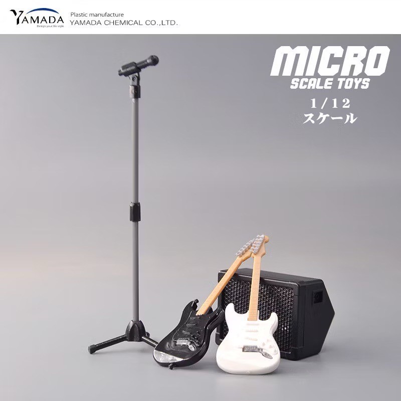 [พร้อมส่งในไทย] กีตาร์น้องบู้ กีตาร์จิ๋ว พร้อมเอฟเฟคกีตาร์จิ๋ว สเกล ประมาณ 1/12 โมเดลจิ๋ว ของจิ๋ว