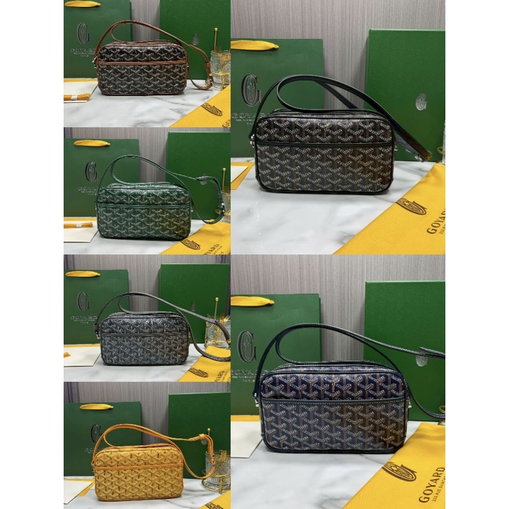 Camera bag Goyard Cap vert PM bag กระเป๋าครอสบอดี้ อะไหร่เหมือน หนังแท้ งานเทียบแท้