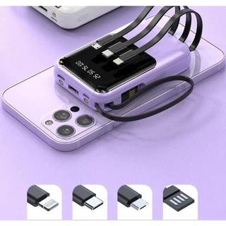 อัพเกรดใหม่2025 รุ่น930 พาวเวอร์แบงค์30000mAh ชาร์จเร็ว120W มีสาย4ชาร์จในตัว รับรอง ios-Android