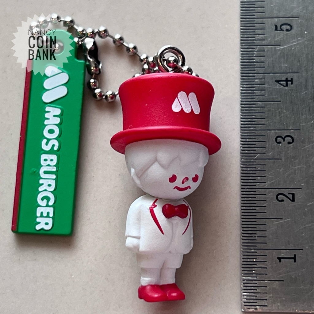 🧢 พวงกุญแจ MOS BURGER ลิมิเต็ด 🍔 สะสมยาก! ของแท้จาก Mos Burger ญี่ปุ่น 🇯🇵 ตัวโชว์ไม่มีแพคเดิม