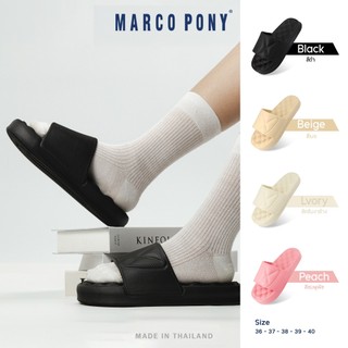 Marco Pony รองเท้าแตะ หญิง รองเท้า แตะ ส้นหนา พื้นนิ่มใส่สบายมาก รองเท้า แตะ ใส่ ใน บ้าน MH9007W