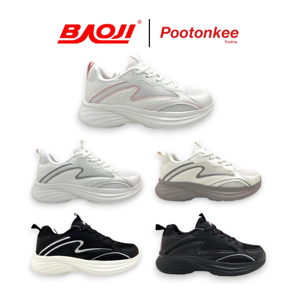 BAOJI บาโอจิ  รุ่น BJW 1121 รองเท้าผ้าใบ รองเท้าไลฟ์สไตล์ผู้หญิง