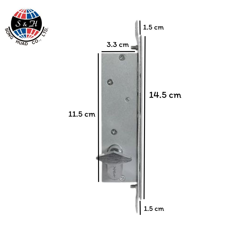 SOLO กุญแจล็อกบานเลื่อนไข 1 ทาง SOLO รุ่น 129 H - รูปที่ 5