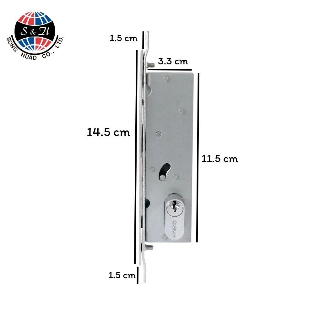 SOLO กุญแจล็อกบานเลื่อนไข 1 ทาง SOLO รุ่น 129 H - รูปที่ 4