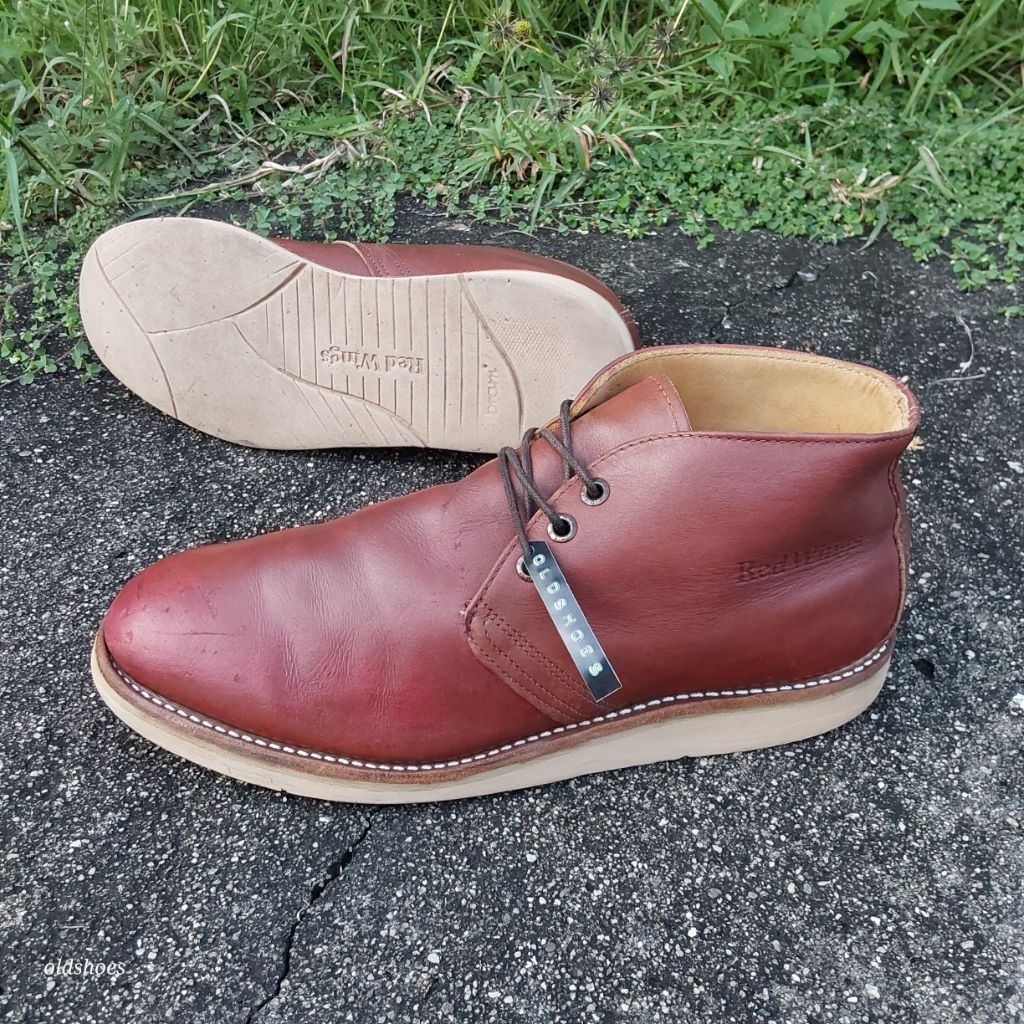 (แท้/มือสอง) ส่งฟรี 9.5Us 27Cm 42eu รองเท้า Redwing Work รุ่น 595Traction Tred Chukka Soft Boot USA