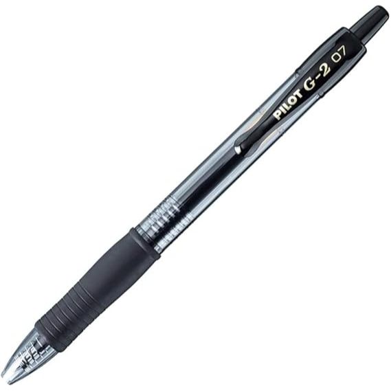 Direct From Japan  Pilot G2 Retractable Gel Ink Rollerball Pen, 0.4mm Line Width, Black Ink.
