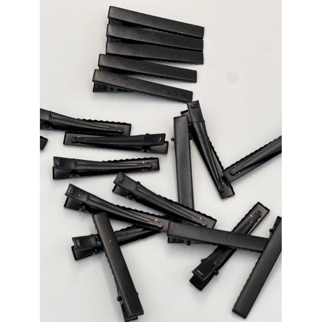 กิ๊ฟปากเป็ดสีดำขนาด 5.5 ซม. DIY ทำกิ๊ฟผม ตกแต่งประดับผม (20 / 50 / 100 ชิ้น)