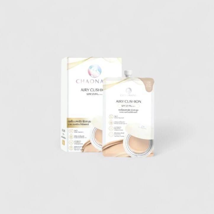 Glass skin รองพื้นเจ้านางผิวกระจก Chaonang Glass Skin Foundation SPF30 PA+++ 5g.( ยกกล่อง 6 ซอง)