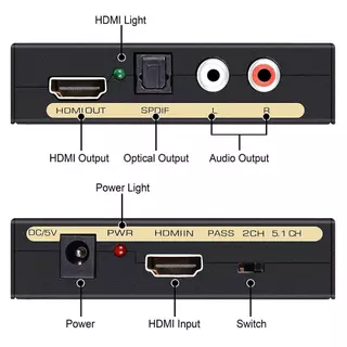hd to hd with audio optical 5.1 LR converter *