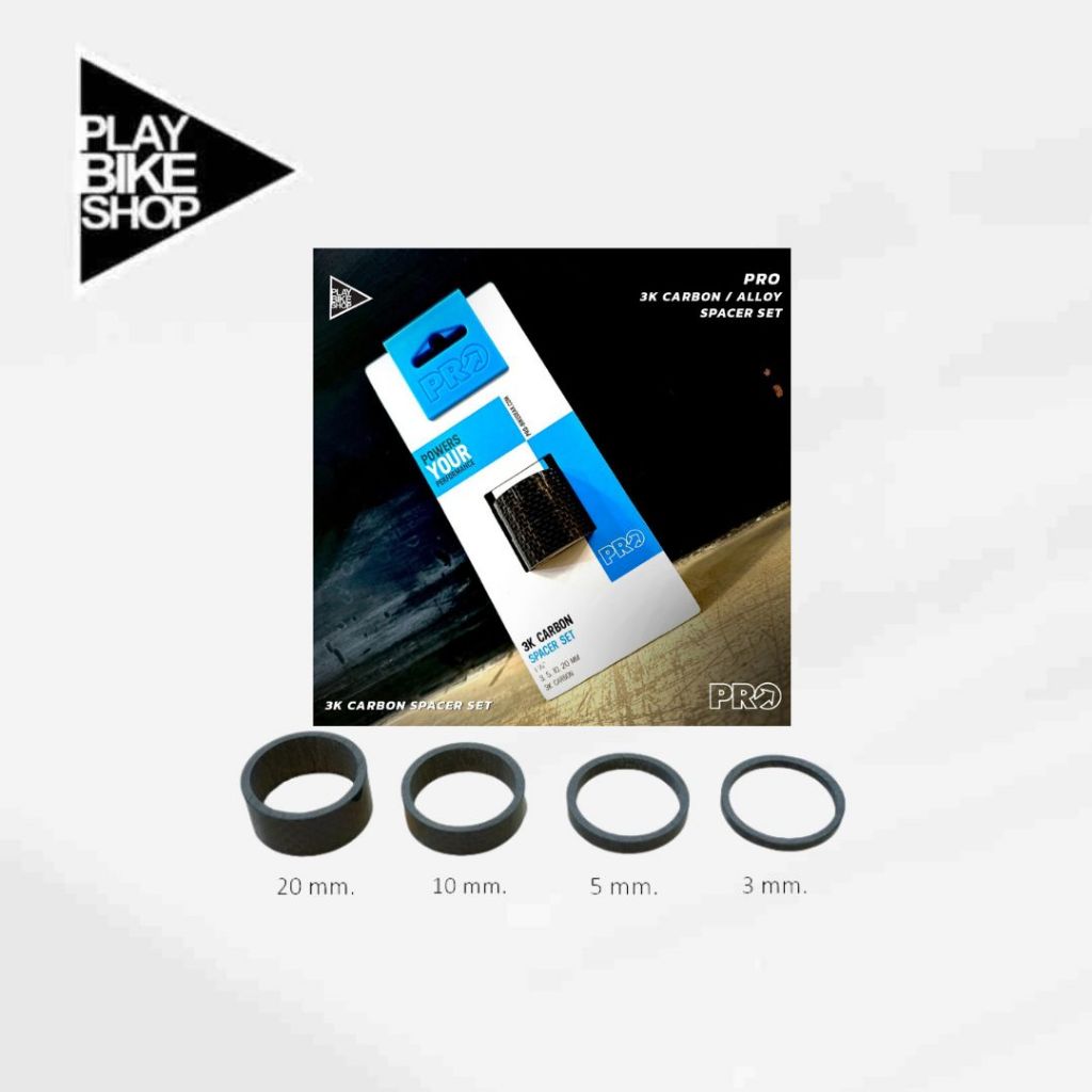 แหวนรองคอ Pro 3K Carbon Spacer Set