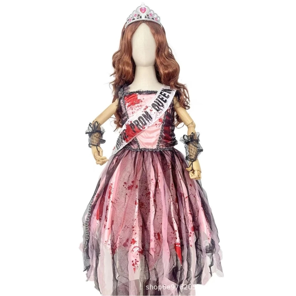 Zombie Queen Costume, Halloween Cosplay Costume, Bloody Horror ชุดราชินีซอมบี้ ชุดคอสเพลย์ฮาโลวีนสยอ