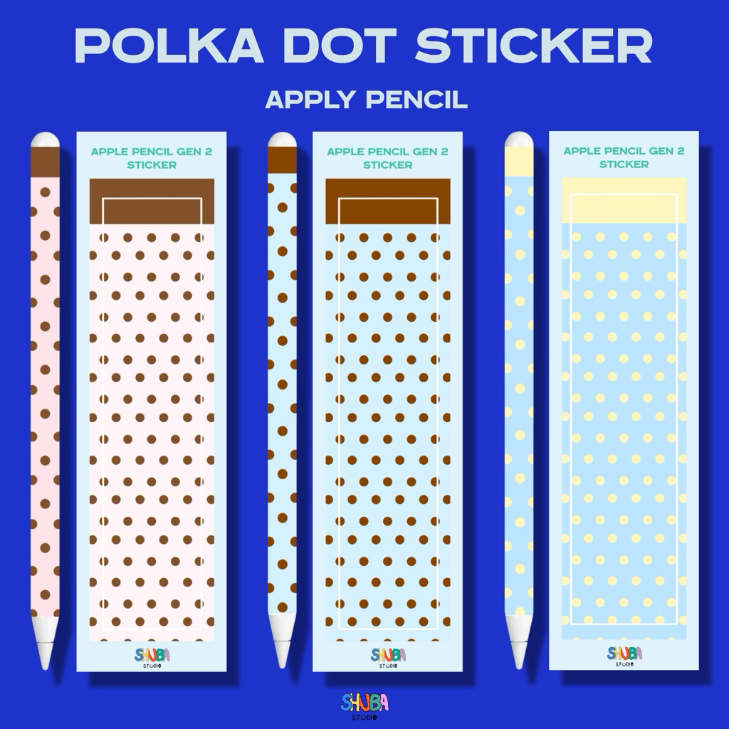 Polka dot sticker | Apple Pencil