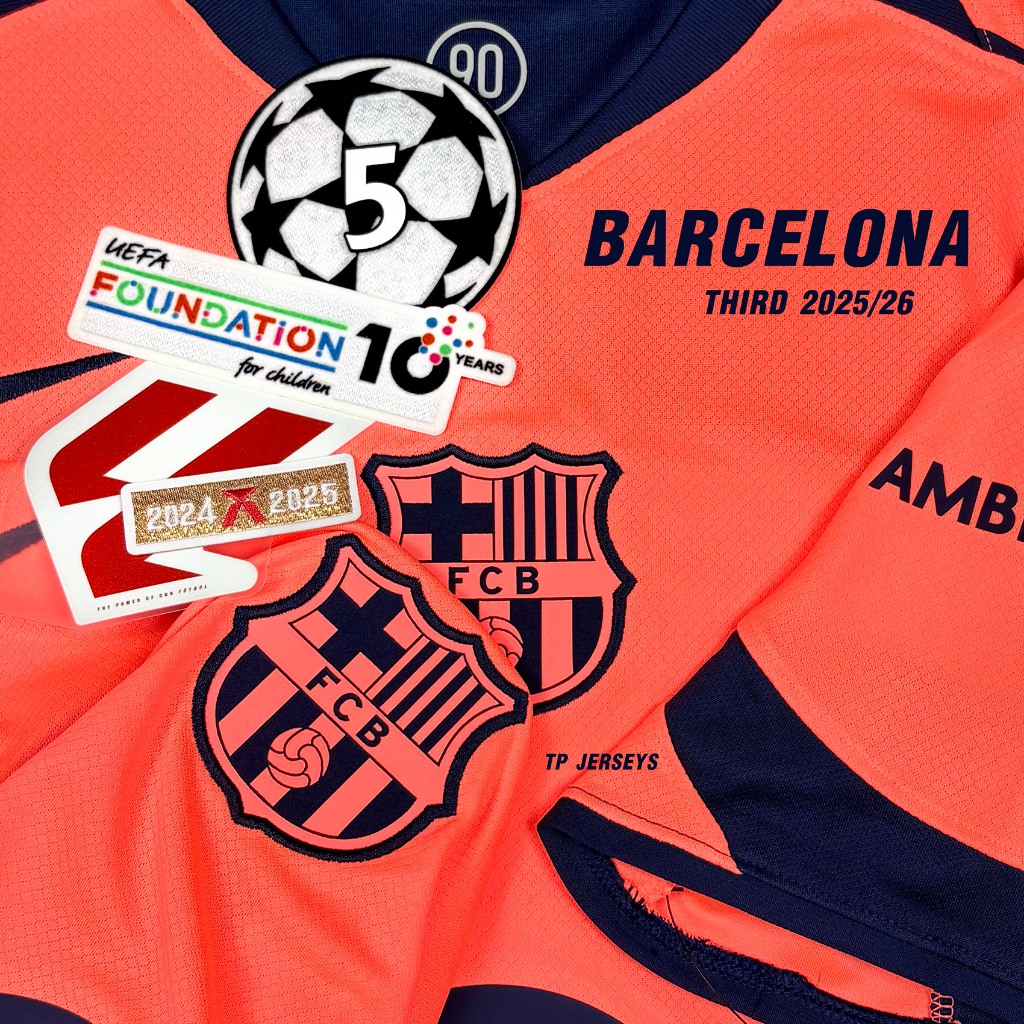 เสื้อฟุตบอล FC Barcelona 2025/26 Third เสื้อบาร์เซโลน่า ของแท้