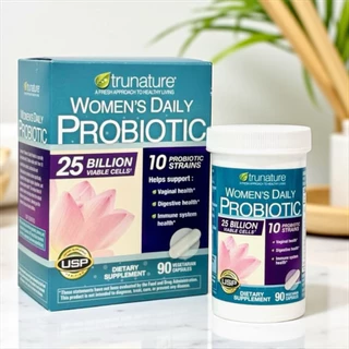 Trunature Women's Daily Probiotic, 90 Vegetarian Capsules โพรไบโอติกสำหรับผู้หญิง (made in USA)