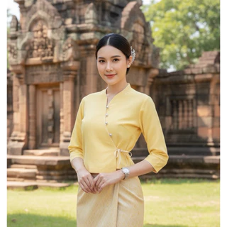 เสื้อพื้นเมืองผู้หญิงผูกข้าง