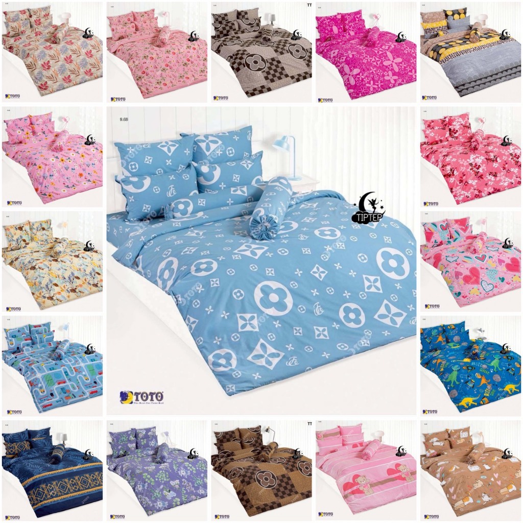 [NEW] TOTO ผ้าปูที่นอน 3.5/5/6 ฟุต (ไม่รวมนวม) พิมพ์ลาย TT833 TT838 TT839 TT840 TT841 TT842 TT844 TT849 TT852 TT854