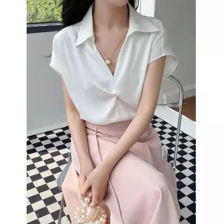 Z032 TARA Sleeveless Shirt เสื้อแขนกุด แต่งอกเกรียว งานดี ทรงน่ารักมาก แพทเทิร์นเป๊ะเวอร์ เนื้อผ้าซาร่าอย่างดี ผ้าเงาสวย