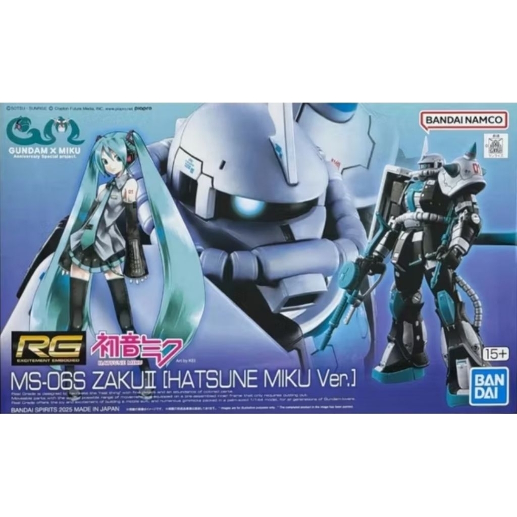 (พร้อมส่ง) RG 1/144 MS-06S Zaku II (Hatsune Miku Ver.)
