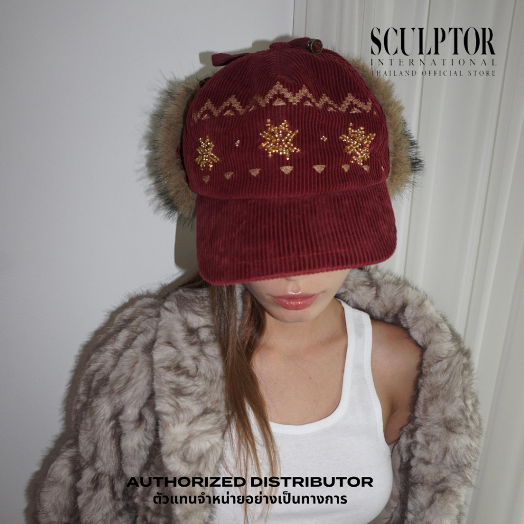 SCULPTOR® หมวก Nordic Corduroy Earflap Cap