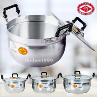 👍รับประกันตรงปก100%🔥พร้อมส่ง🔥หม้อชุด3ใบ+ฝา3ใบ🔥ตราหัวม้า🔥ลดกระหน่ำ