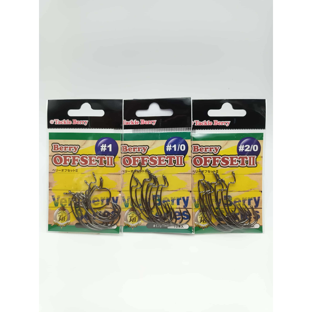 Tackle Berry Berry OFFSET HOOK / เบ็ดหนอนเท๊กซัส จากญี่ปุ่น