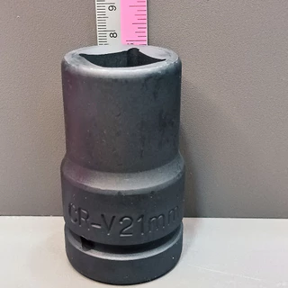 ลูกบล็อกยาว 1" (1นิ้ว) บล็อกลม (IMPACT SOCKET) เบอร์ 21 (สี่เหลี่ยม) รุ่นงานหนัก