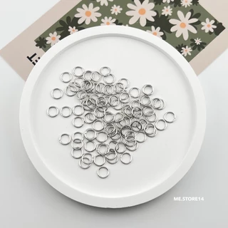 (พร้อมส่ง) ห่วงกลม อะไหล่อุปกรณ์ DIY ห่วง 100 ชิ้น