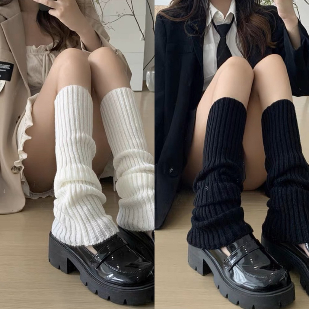 (พร้อมส่ง) ข้อเท้าไหมพรม แมทช์กับ Loafers, sneakers, boots ได้หมดค่าา น่ารักมากก ใส่แบบสั้นและแบบยาวได้เลย เกาหลีฮิตสุด