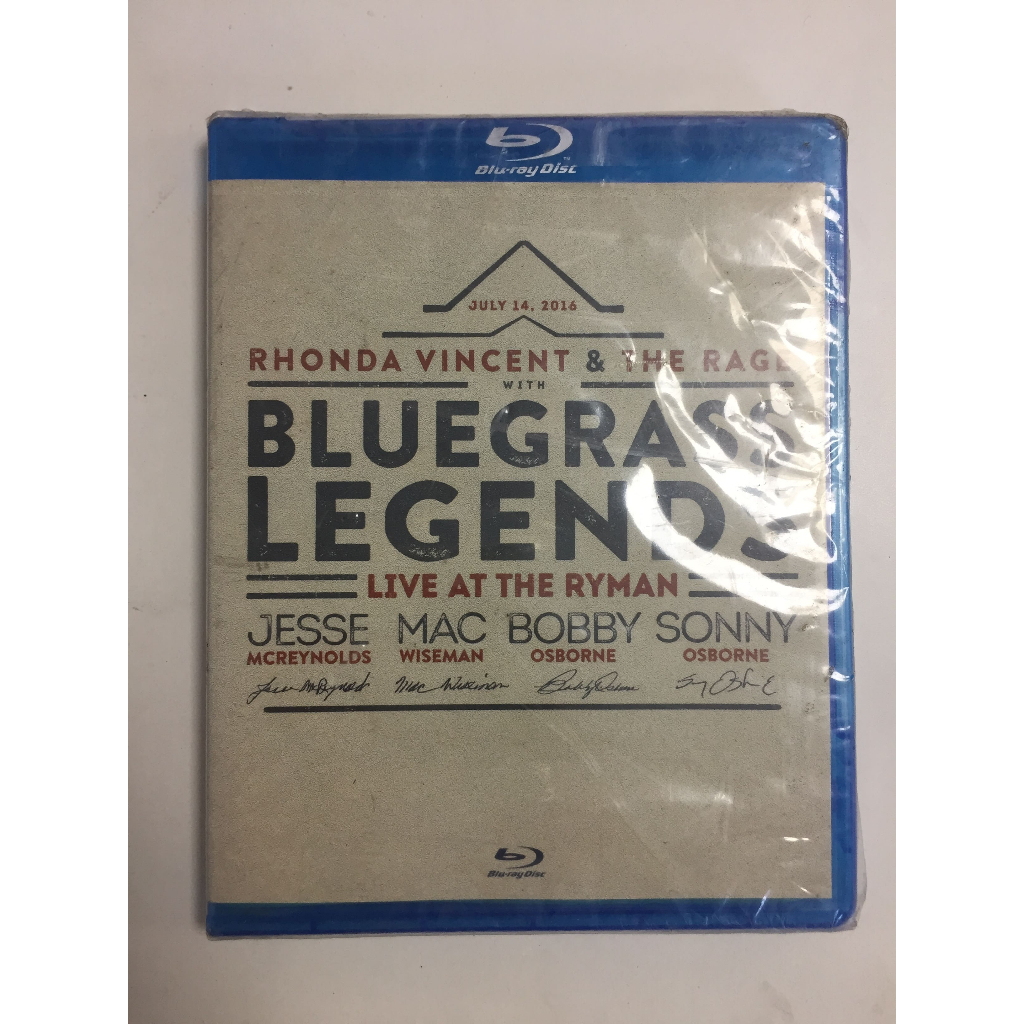 Bluray สากล Rhonda Vincent & The Rage with Bluegrass Legends Live at the Ryman  สภาพตามรูปปก A831