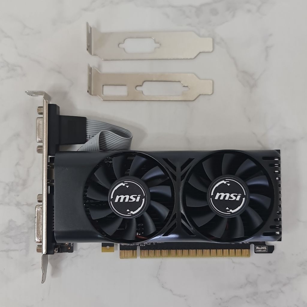 MSI GTX750TI 2G DDR5 Low Profile  มือสอง ไม่ต่อไฟเพิ่ม  มีขาสั้น