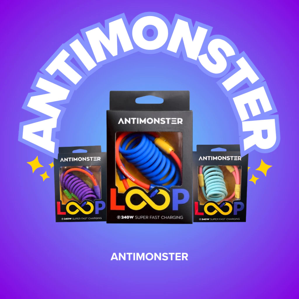 [พร้อมส่งจากไทย] สายชาร์จ ANTIMONSTER LOOP