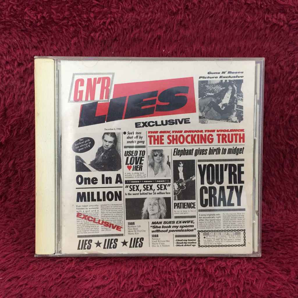 CD Guns N' Roses – G N' R Lies สภาพตามรูปปก EA2-166