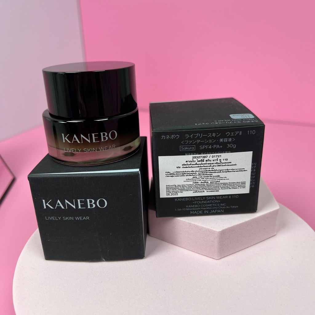 ป้ายไทย_ของแท้100%_KANEBO LIVELY SKIN WEAR FOUNDATION 30ml