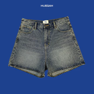 📍พร้อมส่ง📍HUEGAH Basic Shorts Blue/Light blue กางเกงยีนส์ขาสั้น