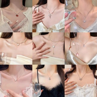 Colorfield สร้อยคอ จี้ใบโคลเวอร์สี่แฉก สีเงิน สไตล์เกาหลี เห…