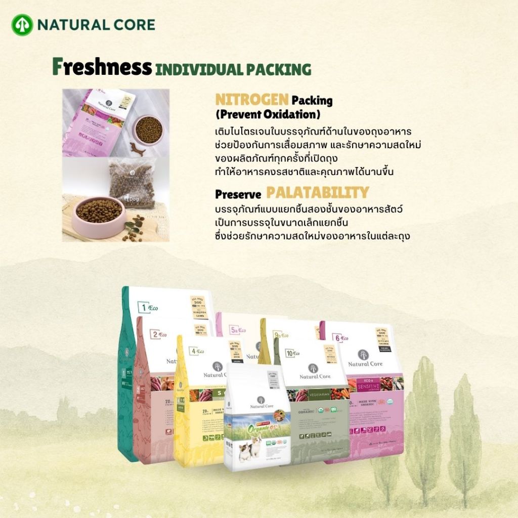 Natural Core ECO10 Vegetarian อาหารเม็ดสุนัข เกรดออร์แกนิก สูตรโปรตีนจากพืช 100% นำเข้าจากเกาหลี🇰🇷 - รูปที่ 5