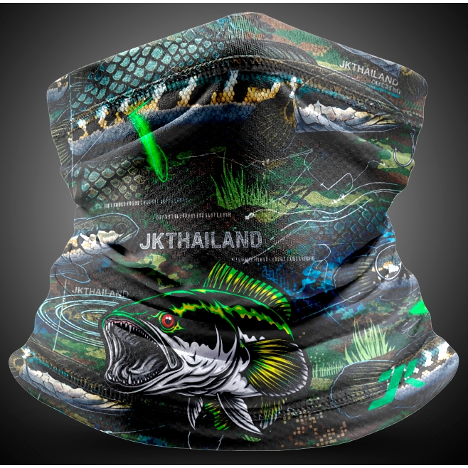 ลาย PREDATOR V2 พราง แบบฮูด คอตั้ง เสื้อตกปลาแขนยาว JK Thailand กันยูวี ป้องกันรังสี UV 80% แห้งเร็ว ราคา ถูกที่สุด ดีลบีเคเค แกลเลอรีภาพที่ 3