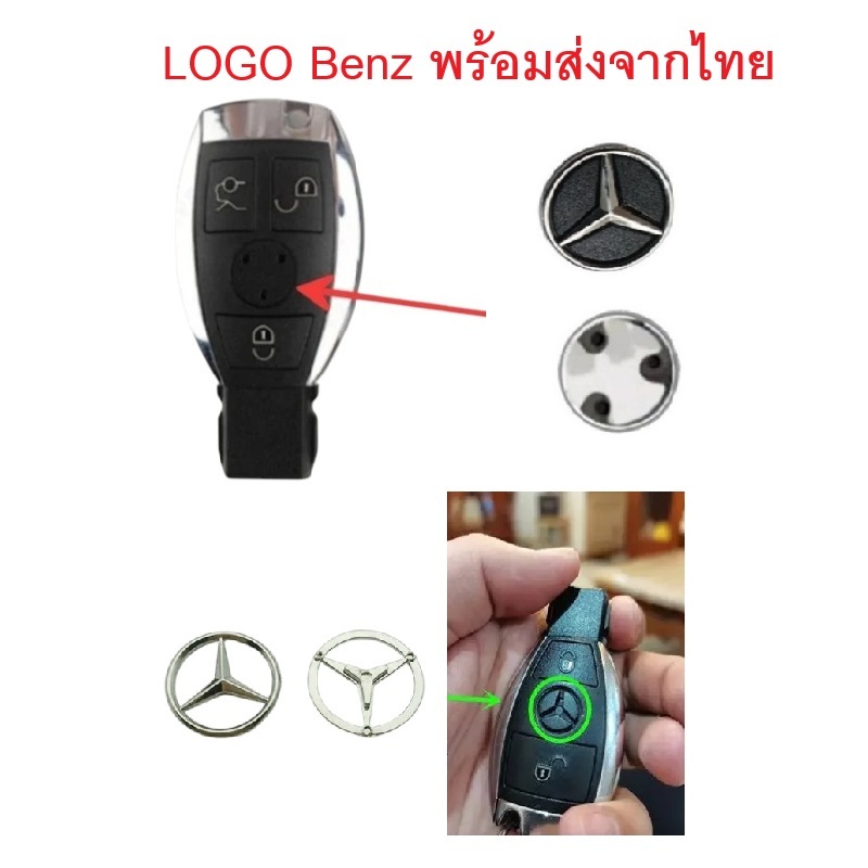 logo โลโก้ benz พร้อมส่งจากไทย (ไม่รวมกุญแจ)