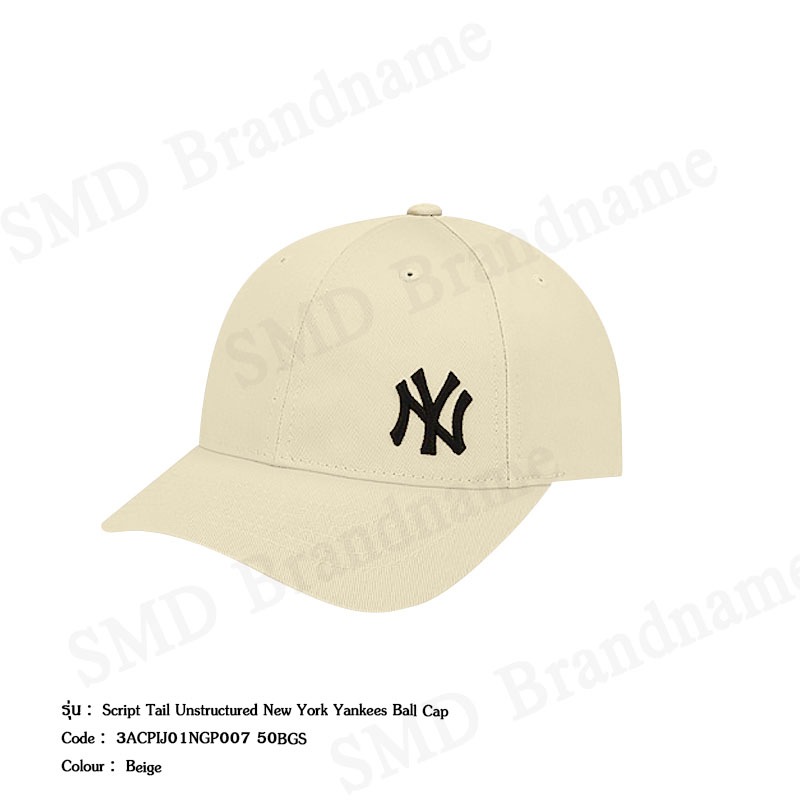 MLB หมวกแก็ป รุ่น Script Tail Unstructured New York Yankees Ball Cap Code: 3ACPIJ01N 50BGS