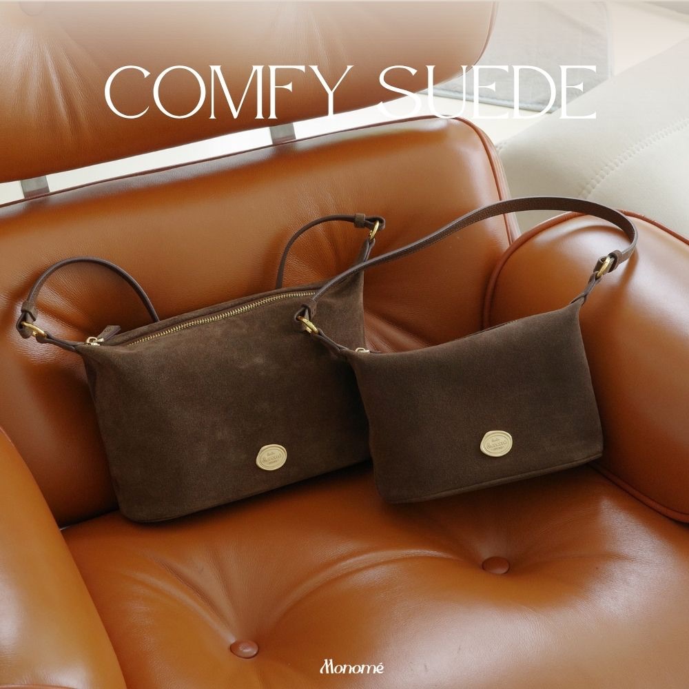 COMFY SUEDE  หนังกลับ  Hobo Bag กระเป๋าสะพายหนังวัวแท้ หนังกลับ