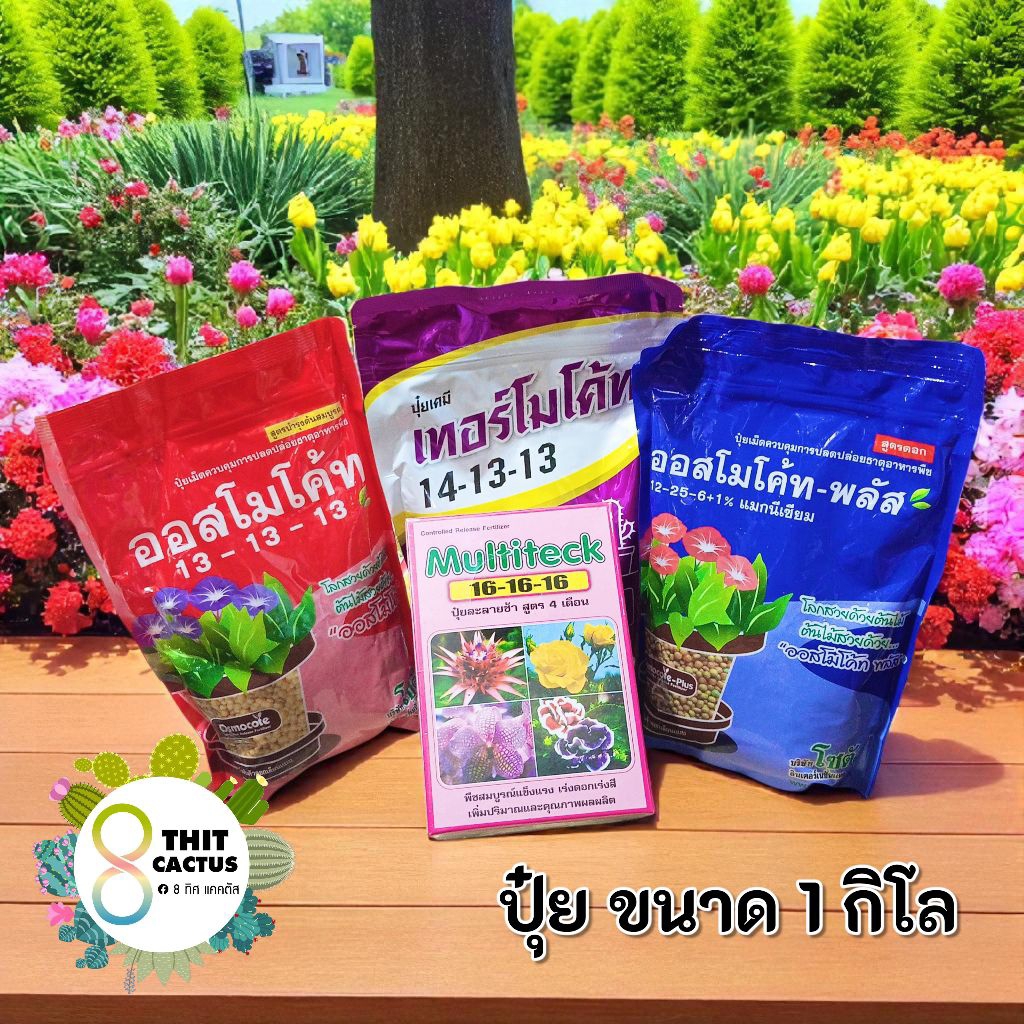 ##++ ปุ๋ยละลายช้า 1 กิโลกรัม // ออสโมโค้ท พลัส เทอร์โมโค้ท มัลติเทค +25มัลติเทค