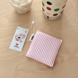 แผ่นรองแก้ว / Hihibye Coasters Pink (size : 9x9 cm)