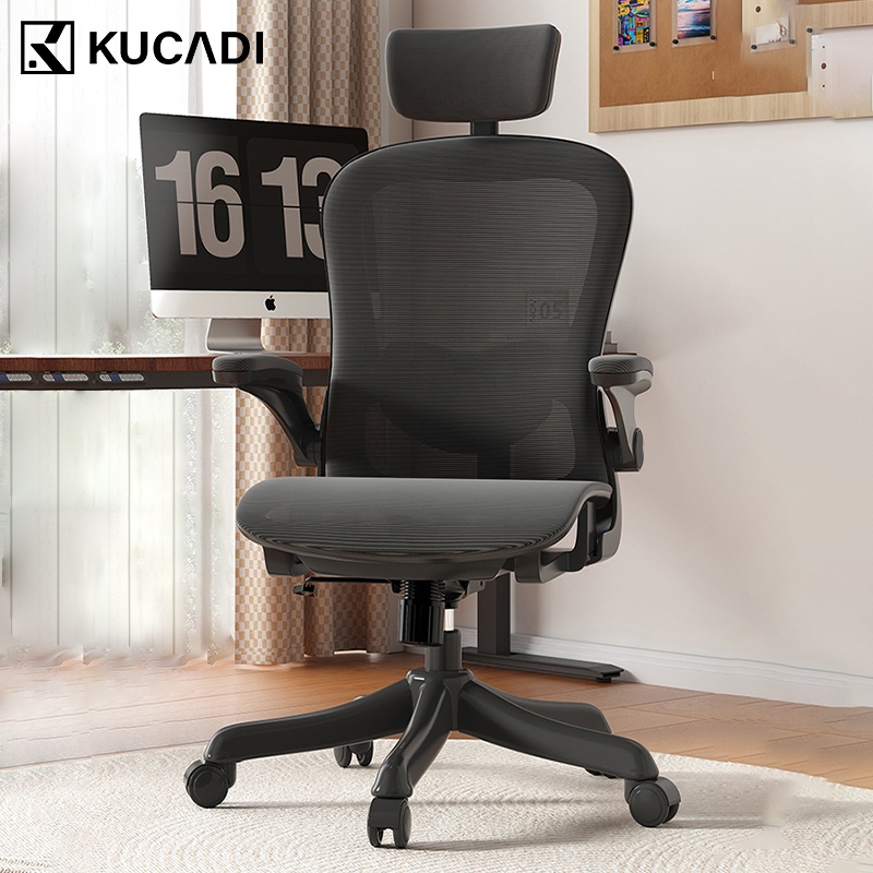 KUCADI เก้าอี้สุขภาพ Ergonomic Chair เก้าอี้ทำงาน Office Chair สำนักงาน เก้าอี้สำนักงาน รับประกัน 5ป อะไหล่ทดแทนฟรี